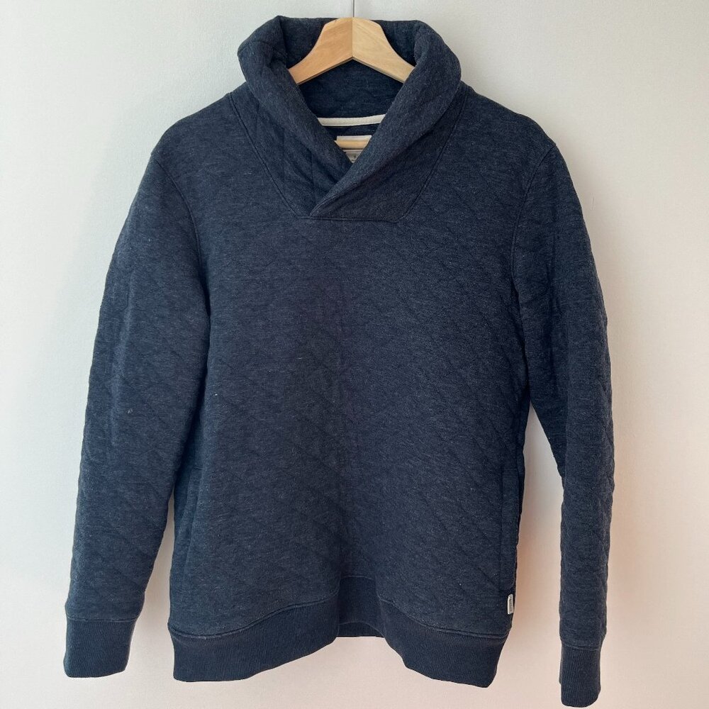 Upwest shawl collar quilted sweater